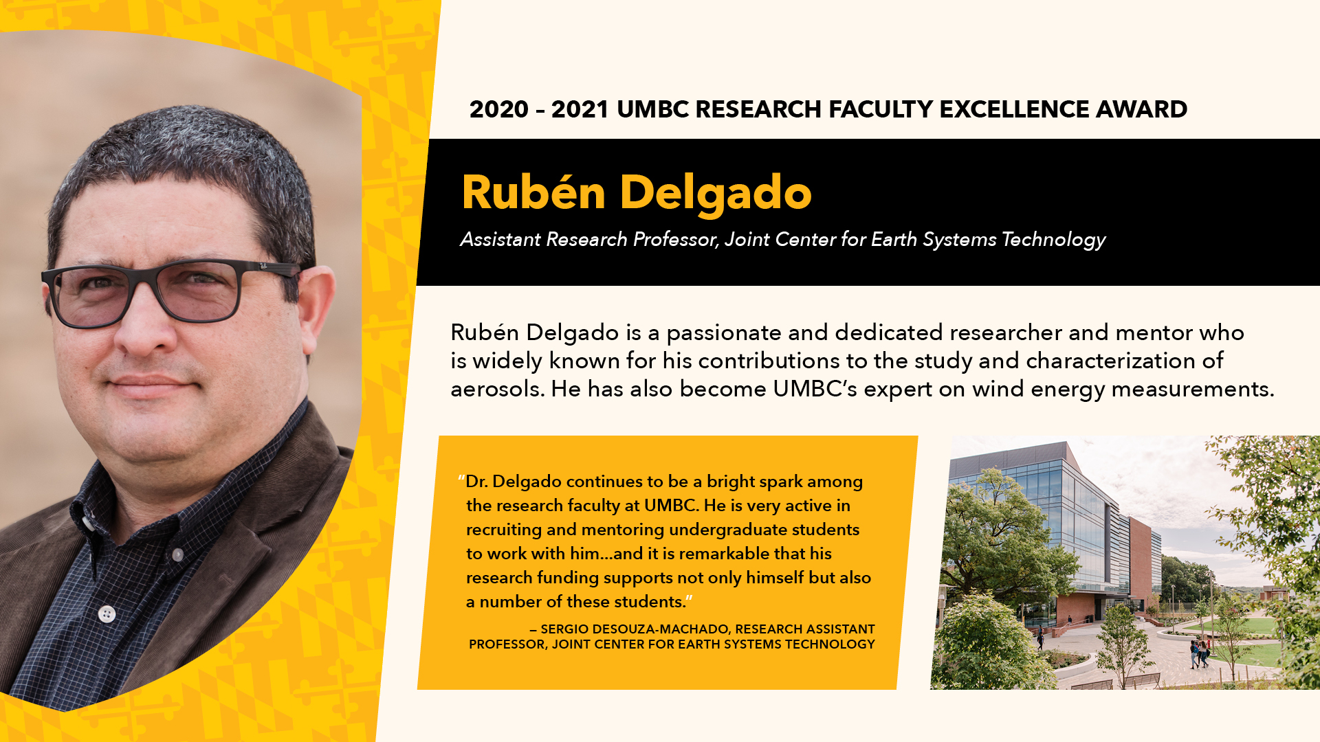 2020-2021 UMBC Research Faculty Excellence Award